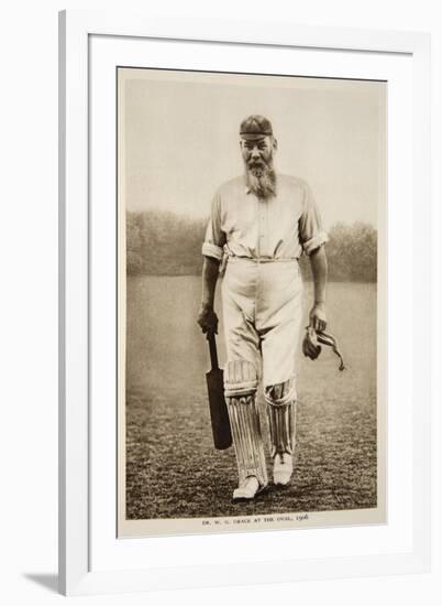 Dr. W.G. Grace at the Oval, 1906-null-Framed Photographic Print
