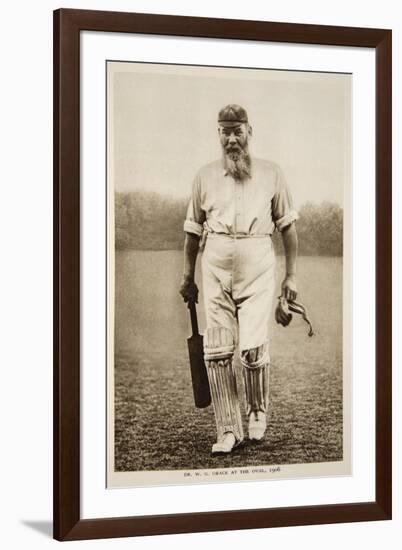 Dr. W.G. Grace at the Oval, 1906-null-Framed Photographic Print