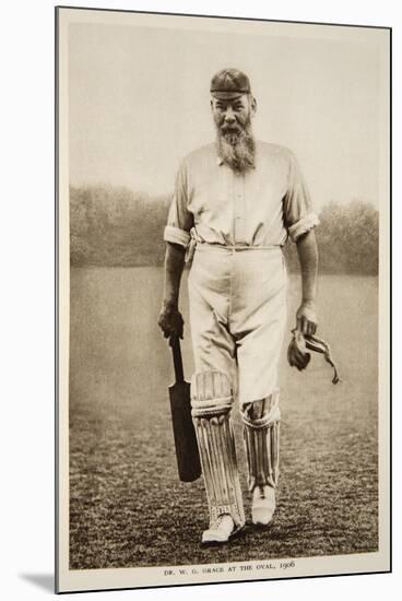 Dr. W.G. Grace at the Oval, 1906-null-Mounted Photographic Print