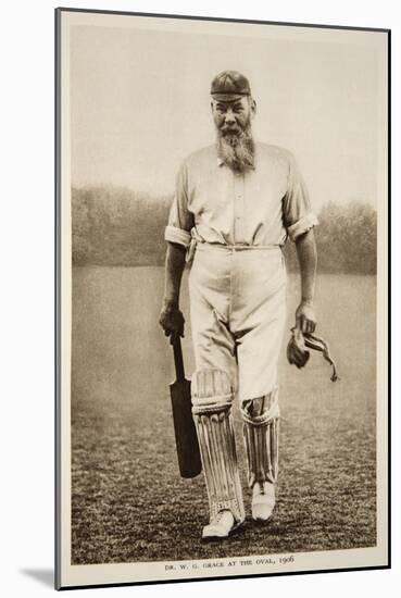 Dr. W.G. Grace at the Oval, 1906-null-Mounted Photographic Print