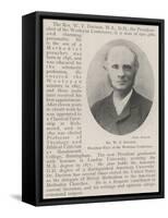 Dr W T Davison, President-Elect of the Wesleyan Conference-null-Framed Stretched Canvas