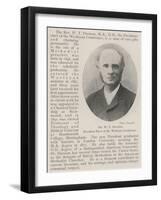 Dr W T Davison, President-Elect of the Wesleyan Conference-null-Framed Giclee Print