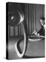Dr. Walter P. Siegmund American Optical Co. Scientist Demonstrating Fiber Optics-Fritz Goro-Stretched Canvas