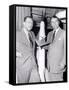 Dr Werhner Von Braun with Walt Disney-null-Framed Stretched Canvas