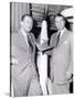 Dr Werhner Von Braun with Walt Disney-null-Stretched Canvas