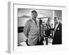 Dr. Werner Von Braun and Paul Horgan with a Piece from the Goddard Rocket Collection-J^ R^ Eyerman-Framed Photographic Print