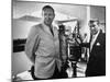 Dr. Werner Von Braun and Paul Horgan with a Piece from the Goddard Rocket Collection-J^ R^ Eyerman-Mounted Photographic Print