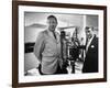 Dr. Werner Von Braun and Paul Horgan with a Piece from the Goddard Rocket Collection-J^ R^ Eyerman-Framed Photographic Print