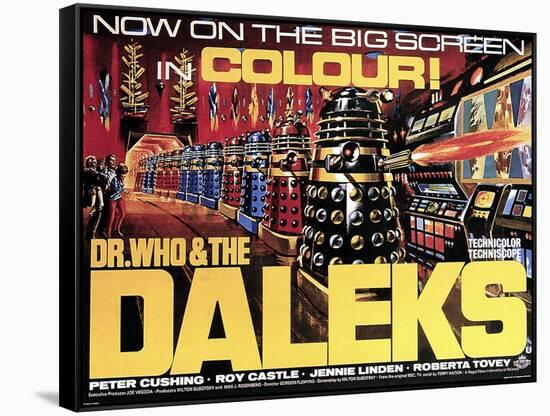 Dr. Who And the Daleks, 1965-null-Framed Stretched Canvas