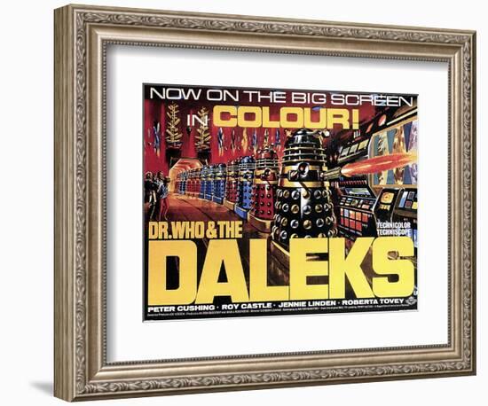 Dr. Who And the Daleks, 1965-null-Framed Art Print