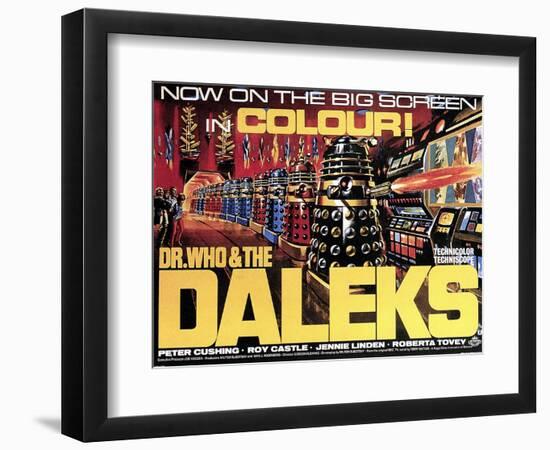 Dr. Who And the Daleks, 1965-null-Framed Art Print