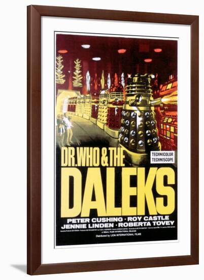 Dr. Who And the Daleks, 1965-null-Framed Art Print