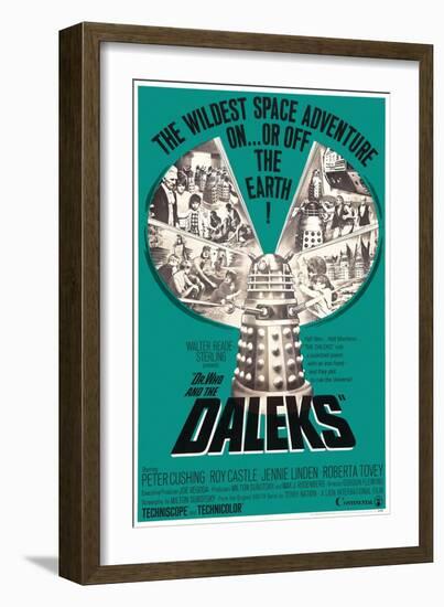 Dr. Who and the Daleks, 1965-null-Framed Giclee Print