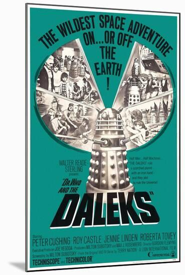 Dr. Who and the Daleks, 1965-null-Mounted Giclee Print