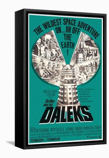 Dr. Who and the Daleks, 1965-null-Framed Stretched Canvas