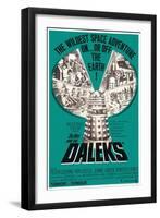 Dr. Who and the Daleks, 1965-null-Framed Premium Giclee Print