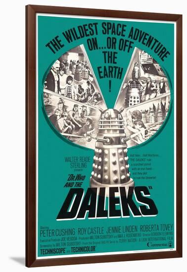 Dr. Who and the Daleks, 1965-null-Framed Giclee Print