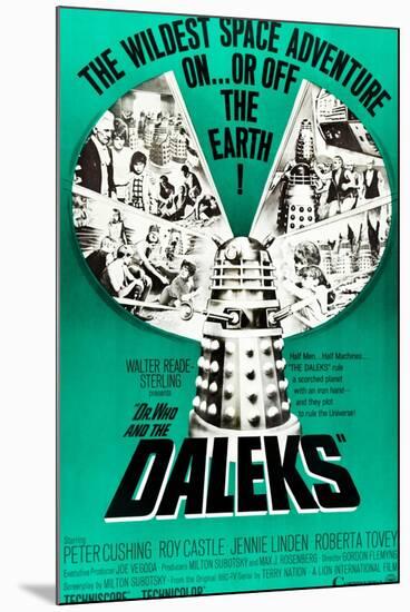 Dr. Who and the Daleks, Peter Cushing, Jennie Linden, Roberta Tovey, 1965-null-Mounted Art Print