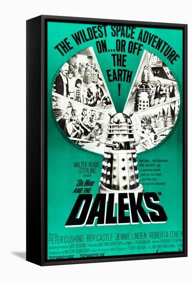 Dr. Who and the Daleks, Peter Cushing, Jennie Linden, Roberta Tovey, 1965-null-Framed Stretched Canvas