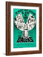 Dr. Who and the Daleks, Peter Cushing, Jennie Linden, Roberta Tovey, 1965-null-Framed Art Print