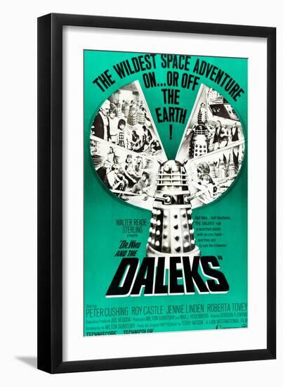 Dr. Who and the Daleks, Peter Cushing, Jennie Linden, Roberta Tovey, 1965-null-Framed Art Print