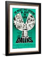 Dr. Who and the Daleks, Peter Cushing, Jennie Linden, Roberta Tovey, 1965-null-Framed Art Print