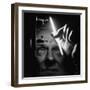 Dr. William Meggers, Making the Mercury Tube Glow by Holding It Near Two High Frequency Antennae-Andreas Feininger-Framed Photographic Print