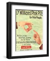 Dr Williams Pin Pills Medical Medicine, UK, 1890-null-Framed Giclee Print