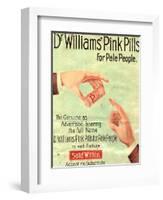 Dr Williams Pin Pills Medical Medicine, UK, 1890-null-Framed Giclee Print