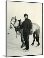 'Dr. Wilson and Pony 'Nobby', c1911, (1913)-Herbert Ponting-Mounted Photographic Print