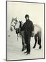 'Dr. Wilson and Pony 'Nobby', c1911, (1913)-Herbert Ponting-Mounted Photographic Print