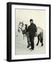 'Dr. Wilson and Pony 'Nobby', c1911, (1913)-Herbert Ponting-Framed Photographic Print