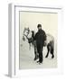 'Dr. Wilson and Pony 'Nobby', c1911, (1913)-Herbert Ponting-Framed Photographic Print