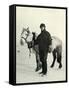 'Dr. Wilson and Pony 'Nobby', c1911, (1913)-Herbert Ponting-Framed Stretched Canvas