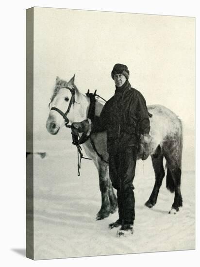 'Dr. Wilson and Pony 'Nobby', c1911, (1913)-Herbert Ponting-Stretched Canvas