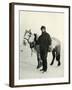 'Dr. Wilson and Pony 'Nobby', c1911, (1913)-Herbert Ponting-Framed Photographic Print