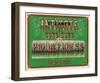 Dr. Zane’s Antidote, c. 1864-null-Framed Giclee Print