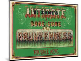 Dr. Zane’s Antidote, c. 1864-Vintage Reproduction-Mounted Art Print