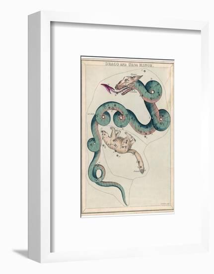 Draco and Ursa Minor Constellation-Sidney Hall-Framed Photographic Print