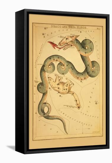 Draco and Ursa Minor-Aspin Jehosaphat-Framed Stretched Canvas