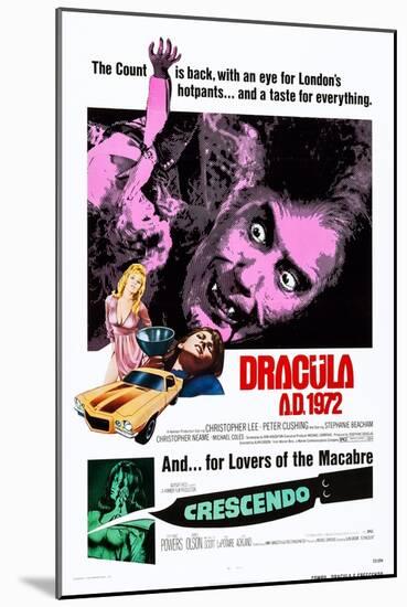 Dracula A.D., 1972-null-Mounted Art Print