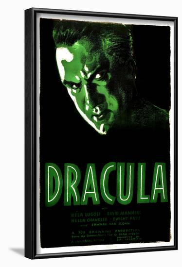 Dracula, Bela Lugosi, 1931-null-Framed Art Print