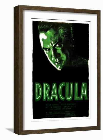 Dracula, Bela Lugosi, 1931-null-Framed Art Print