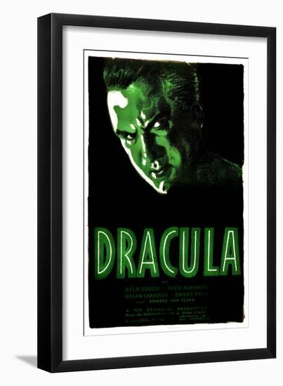 Dracula, Bela Lugosi, 1931-null-Framed Art Print