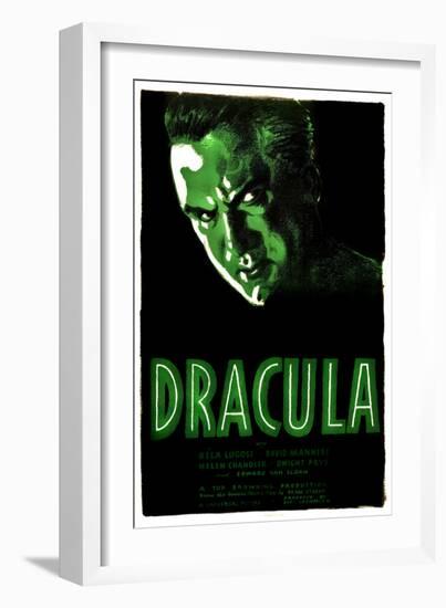 Dracula, Bela Lugosi, 1931-null-Framed Art Print