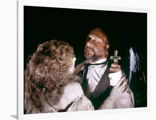 Dracula by JohnBadham with Janine Duvitski and Donald Pleasence, 1979 (photo)-null-Framed Photo