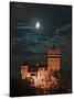 Dracula Castle at Night, Bran Castle, Transylvania, Romania-Russell Young-Stretched Canvas