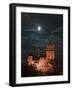 Dracula Castle at Night, Bran Castle, Transylvania, Romania-Russell Young-Framed Photographic Print