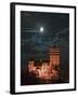 Dracula Castle at Night, Bran Castle, Transylvania, Romania-Russell Young-Framed Photographic Print