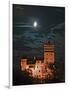 Dracula Castle at Night, Bran Castle, Transylvania, Romania-Russell Young-Framed Photographic Print